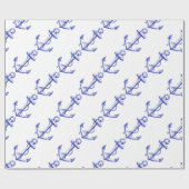 Mannen Nautical Boat Anchor Cadeaupapier (Vlak)