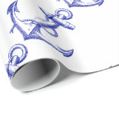 Mannen Nautical Boat Anchor Cadeaupapier (Rol Hoek)