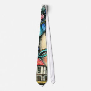 Mannen Necktie met het Masterpiece Soiree' Artwork Stropdas