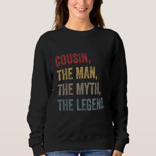 Mannen neef het Man De mythe De legende Retro Vint Trui