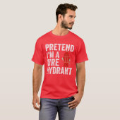 Mannen neiging dat ik brandweervrouw ben Lazy Hal T-shirt (Voorkant volledig)