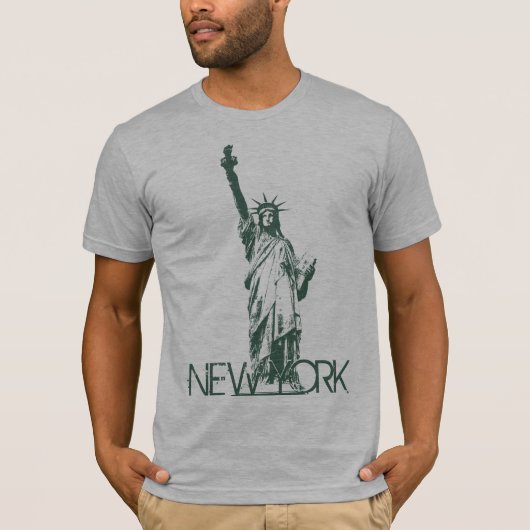 Mannen New York T-shirts beeld van vrije Shirten (Voorkant)