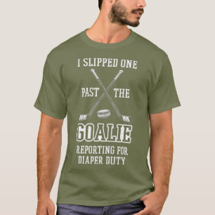 Mannen Nieuwe Eerste Tijd Papa Om Brein Hockey Pap T-shirt
