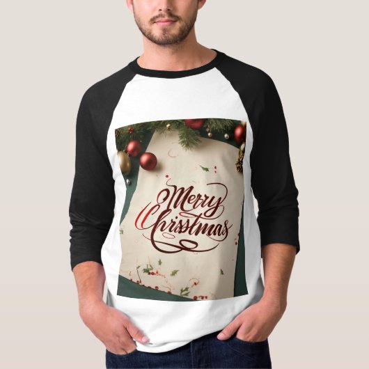 Mannen Nieuwe look Kerst Tshirts (Voorkant)
