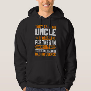 Mannen noemen me oom partner in misdaad, slechte i hoodie