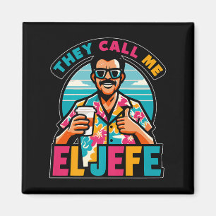 Mannen noemen ze me El Jefe, de baas in het Spaans Magneet