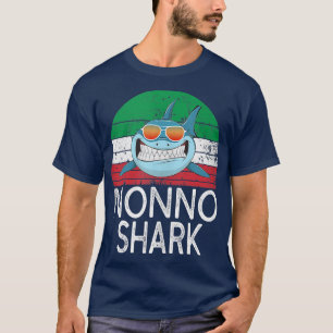 Mannen nonno Shark Italy Grandpa Funny  Tan T-shirt