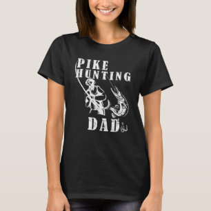 Mannen Noordernsnoek jagen Vader Vader Snoek vis T-shirt