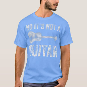Mannen nr. Het is geen gitaar Funny Ukulele Hawaii T-shirt