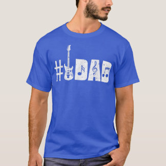 Mannen nummer 1 Guitar Dad Music Lover Funny Gifts T-shirt