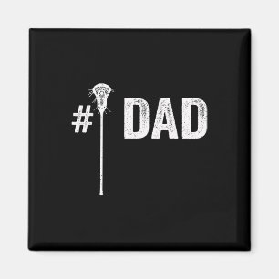 Mannen nummer één Lacrosse papa Magneet