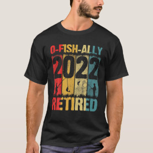Mannen O-Fish-Ally in ruste 2022 Gevist pensioneri T-shirt