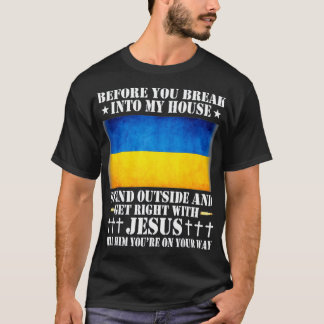 Mannen Oekraïense vlag Oekraïense koel T-shirt