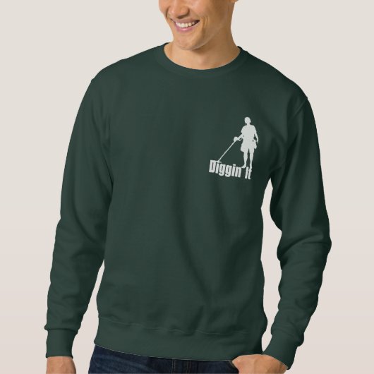 Mannen of vrouwen Basic SweatShirt Metal Detection (Voorkant)
