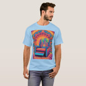 Mannen Off Duty Teacher Psychedelic T-shirt (Voorkant volledig)