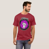 Mannen Officiële Logo Shirt Maroon (Voorkant volledig)