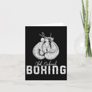 Mannen Old School Boxing Clic Fighting Kaart
