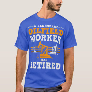 Mannen oliefabriek in ruste olie rig opa ruw t-shirt