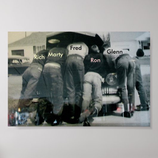 Mannen onder Hood Poster (Voorkant)