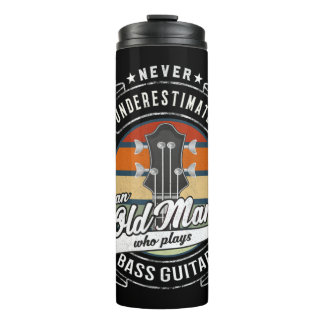 Mannen onderschatten nooit een oud Man dat de pas  Thermosbeker