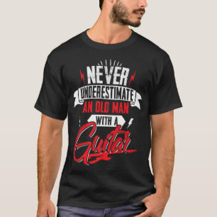 Mannen onderschatten nooit een oud Man met een git T-shirt
