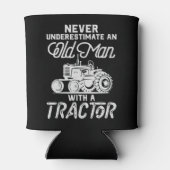 Mannen onderschatten nooit een oud Man met een tre Blikjeskoeler (Achterkant)