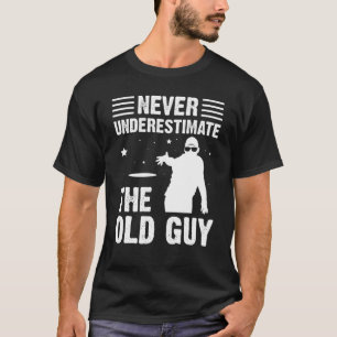 Mannen onderschatten nooit het oude golf van de Gu T-shirt