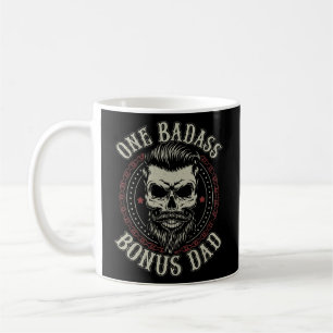 Mannen One Badass Bonus Pap Birthday Stap Pap Koffiemok