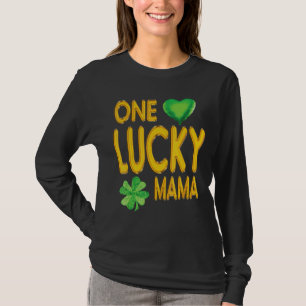 Mannen One Lucky Mama Irish Rainbow T-shirt Leopar