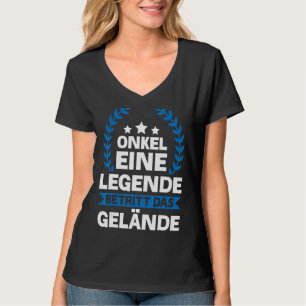 Mannen Onkel Eine Legende Betritt das Gelande Fami T-shirt