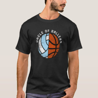 Mannen oom van Ballers Volleyball Basketball oom T-shirt