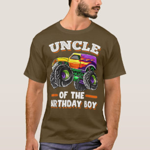 Mannen oom van de Birthday Boy Fathers Monster Tru T-shirt