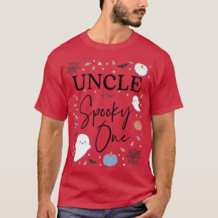 Mannen oom van de Spooky One First Birthday Boy 1s T-shirt