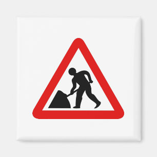 Mannen op het werk magneet