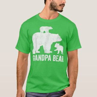 Mannen  opa Beer Fathers Day Shirten, grappig twee T-shirt