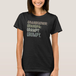 Mannen opa Grampy Grumpy Fathers Da T-shirt