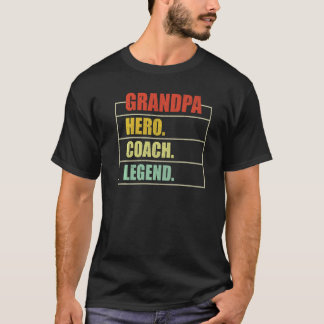 Mannen opa Hero Coach Legend opa Fat T-shirt