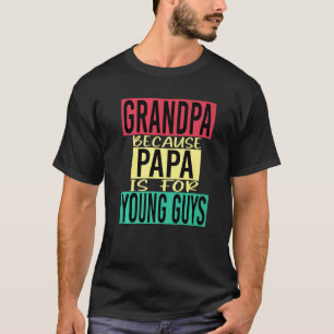 Mannen Opa Idee Voor Trots Opa Opa Retro T-shirt