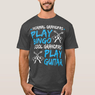 Mannen opa speelt gitaar Funny Fathers Day T-shirt