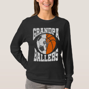 Mannen opa van balletschap grootvader Basketbal T-shirt