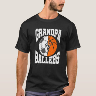Mannen opa van balletschap grootvader Basketbal T-shirt