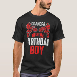 Mannen opa van de Birthday Boy Motorcross T-shirt