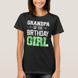 Mannen opa van de Birthday Girl Soccer Grandpa F T-shirt