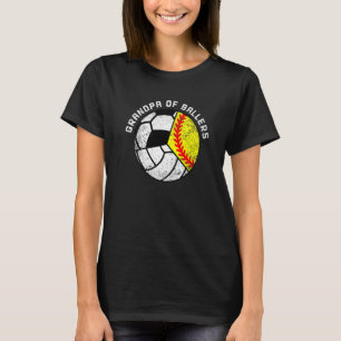 Mannen opa van de wasbal t-shirt