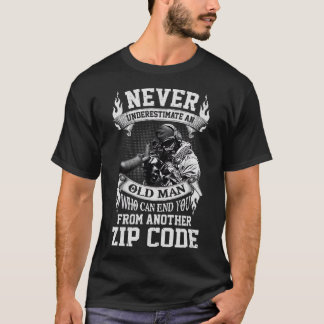 Mannen oud Man dat je uit een andere postcode kan  T-shirt