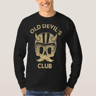 Mannen Oude Duivel Club Biker & Race Car Enthusias T-shirt