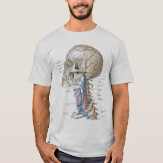 Mannen overhemd met anatomie t-shirt