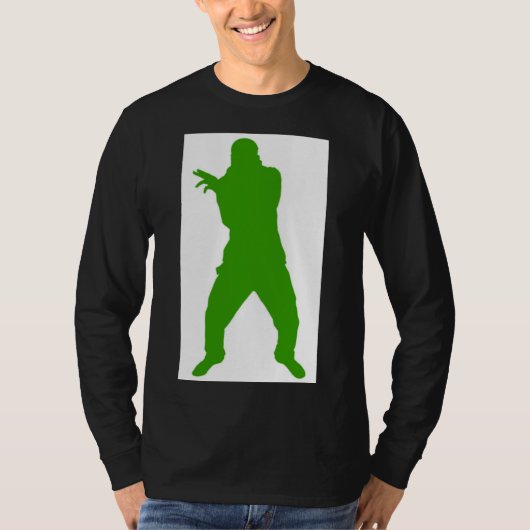 Mannen overhemd t-shirt (Voorkant)