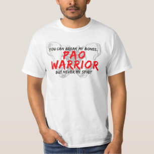 Mannen PAO Warrior Red Text T-shirt