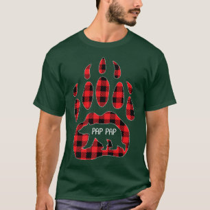 Mannen Pap Beer Rood met buffelpap Pp Matchi T-shirt